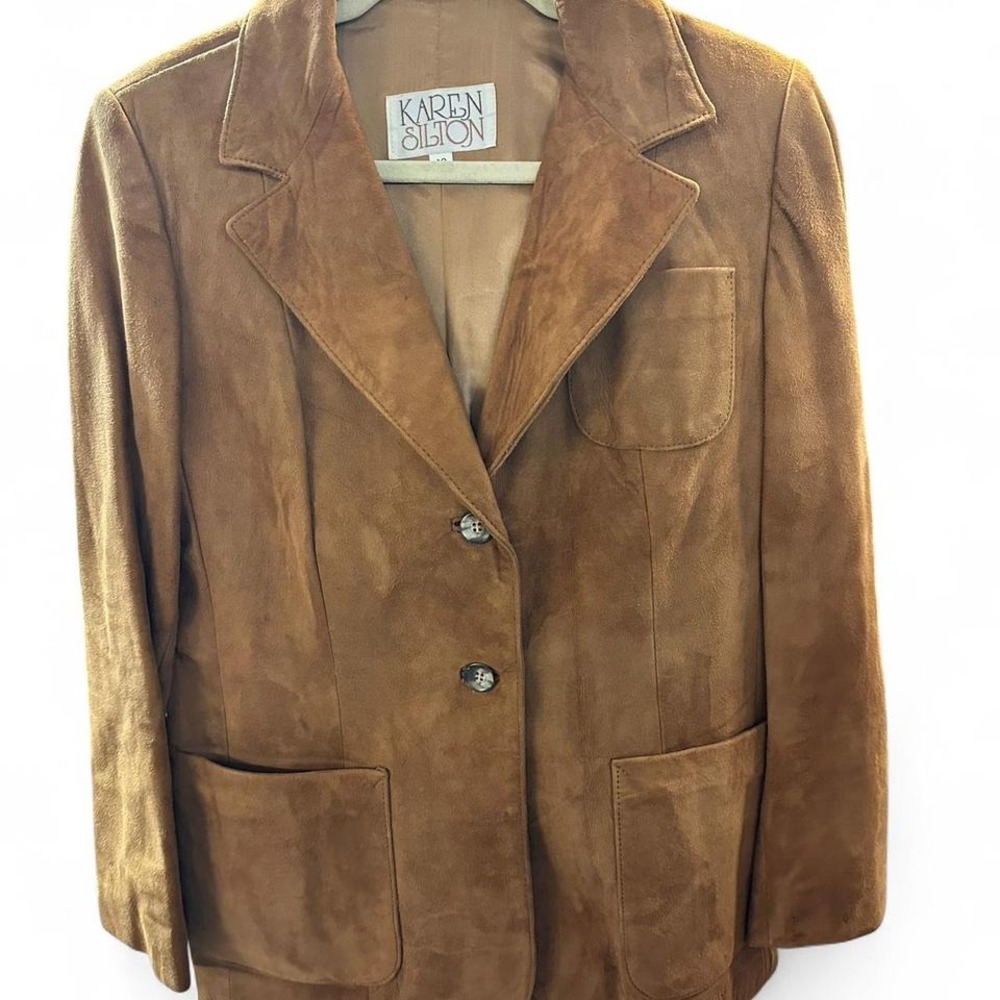 vintage suede blazer syle jacket